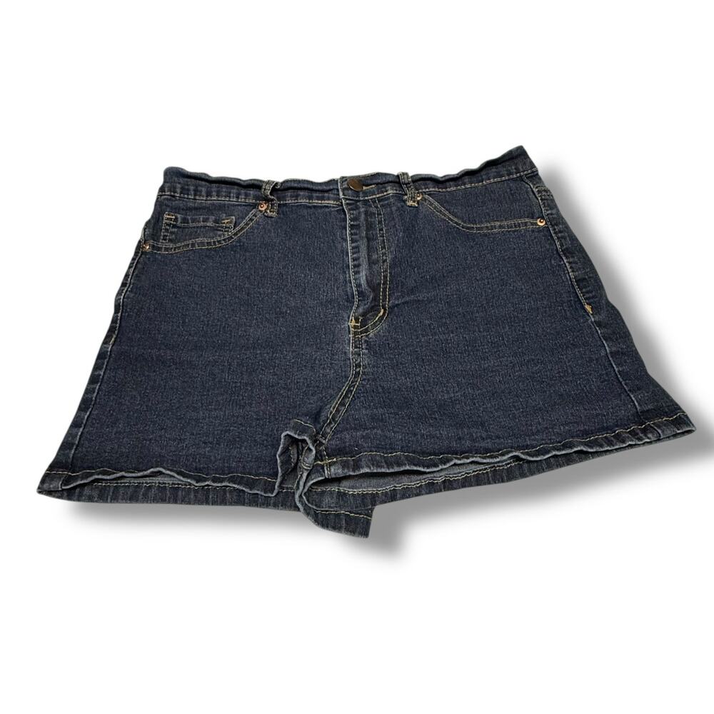 Forever 21 Womens‎ Sz 27 Stretchy Blue Denim Shorts Basic